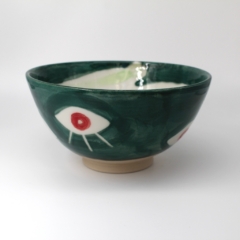 Auge Müslischale Grün mit Auge